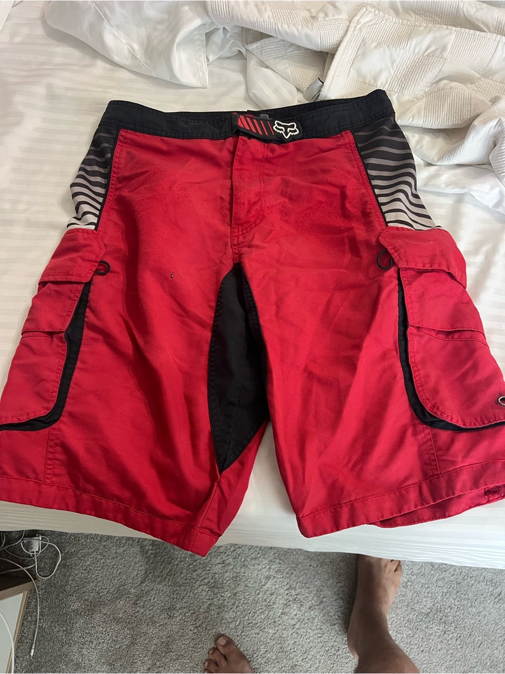 Fox Red and Black Men’s Cargo Shorts